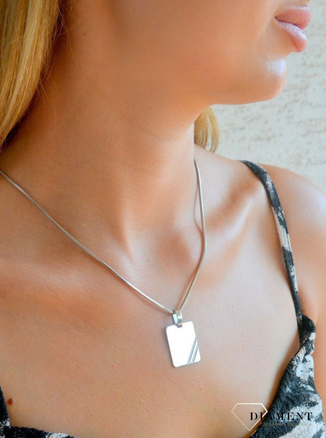 Srebrny łańcuszek 925 linka żyłka 1,8 mm rodowany DIA-LAN-11504R-190-925 1,8mm. Łańcuszek srebrny do zawieszki. Łańcuszek o splocie żyłka. Łańcuszek srebrny klasyczny. Łańcuszek srebrny na prezent (2).jpg